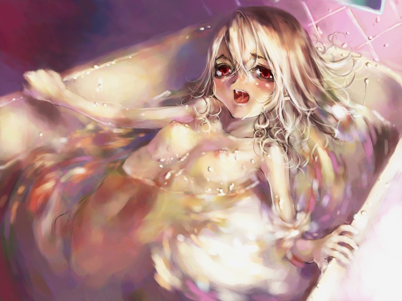 breasts brown_hair female game_cg haimura_kiyotaka hilde hotel_ergriffen nude rainbow_spectrum red_eyes rule34