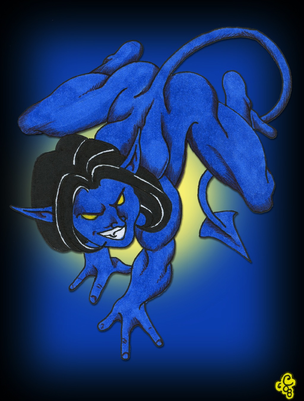 1boy male male_only marvel marvel_comics nightcrawler rule34 solo straight_hair tagme x-men x-men_evolution