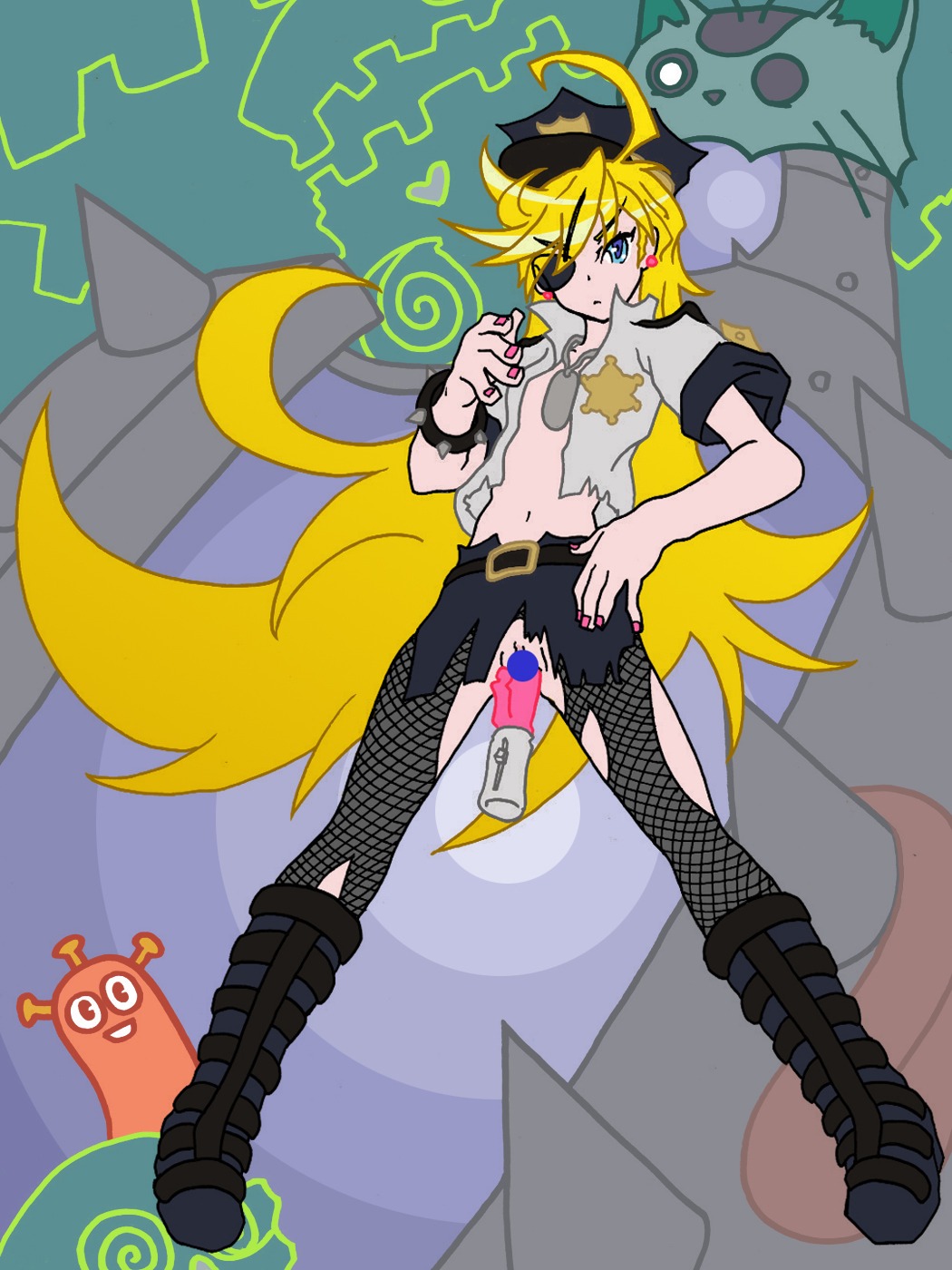female panty_&amp;_stocking_with_garterbelt panty_anarchy rule34 tagme