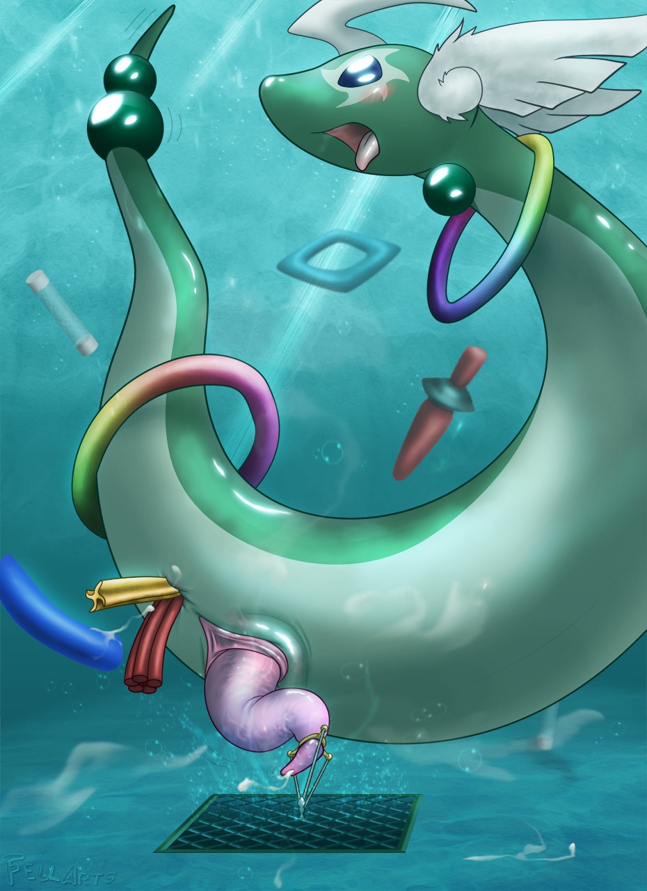dragonair fellarts male male_only nintendo pokemon rule34 tagme