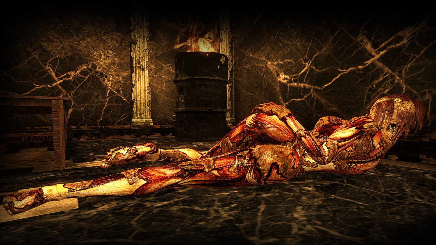 1girls 2010s 3d fallout fallout_3 female female_only ghoul_(fallout) monster nightmare_waifu rule34 unsettling