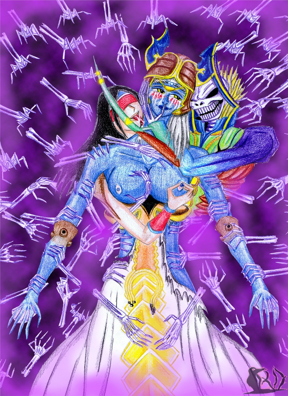 1girls 2d breasts female final_fantasy final_fantasy_xii nipples rule34 shamaness tagme ultima zalera