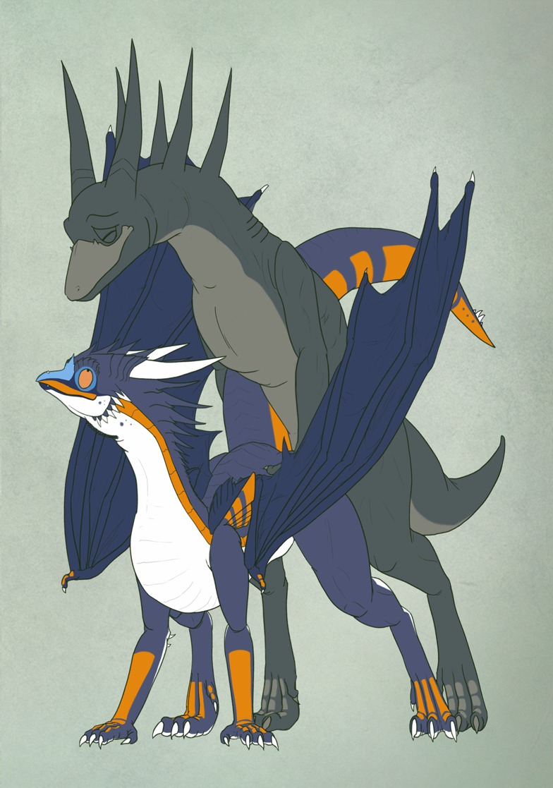 2010 all_fours closed_eyes dnk-anais doggy_style dragon drakawa female feral from_behind male rule34 scalie sex straight wings