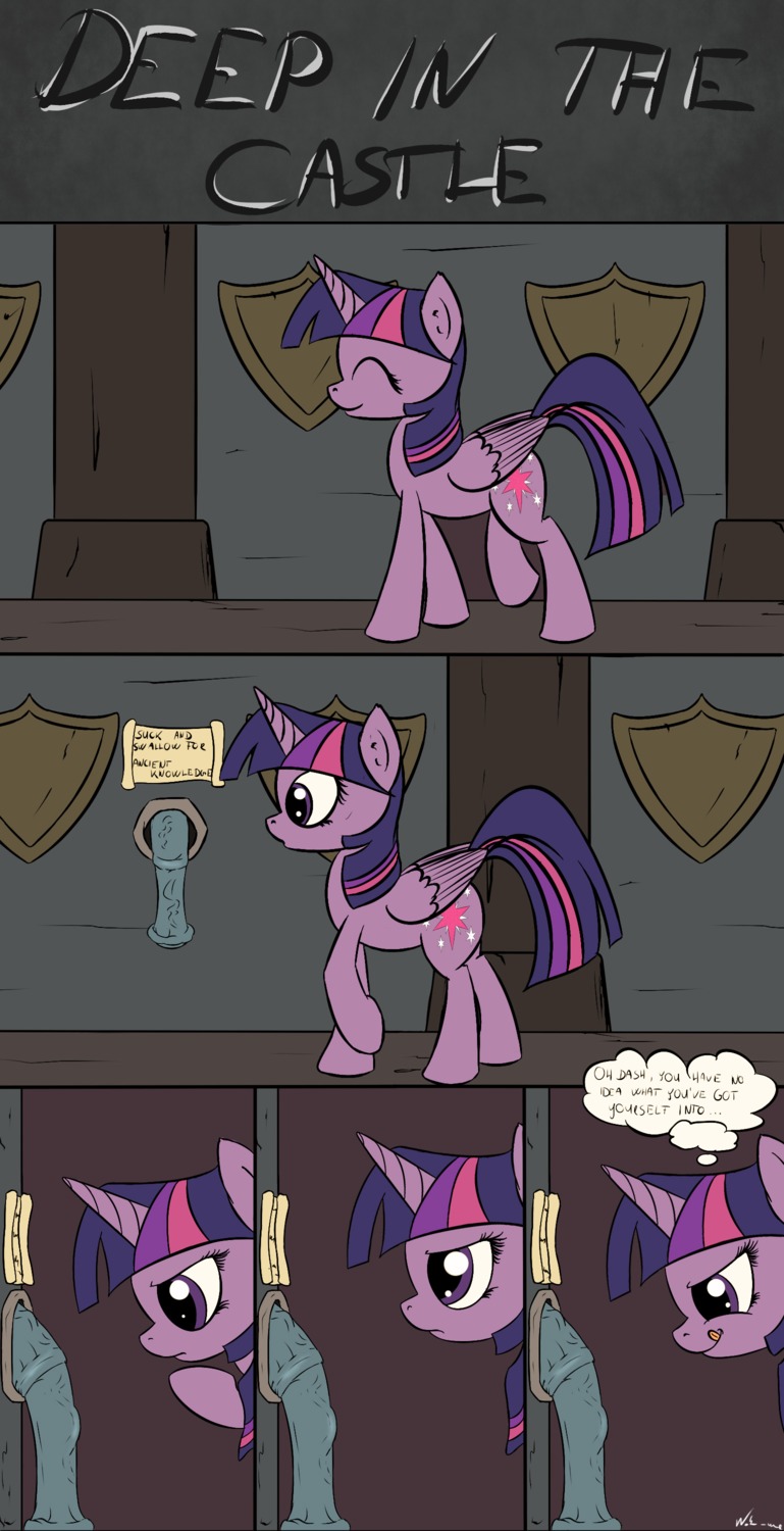 2013 absurd_res animal_genitalia animal_penis comic crossgender cutie_mark duo e621 english_text equid equine equine_genitalia equine_penis eyes_closed feathered_wings feathers female feral flaccid friendship_is_magic fur genitals glory_hole grin hair happy hasbro hi_res horn inside male mammal multicolored_hair my_little_pony mythological_creature mythological_equine mythology neko-me penis purple_body purple_eyes purple_fur purple_hair rainbow_dash_(mlp) smile solo_focus text tongue twilight_sparkle_(mlp) two_tone_hair vein winged_unicorn wings