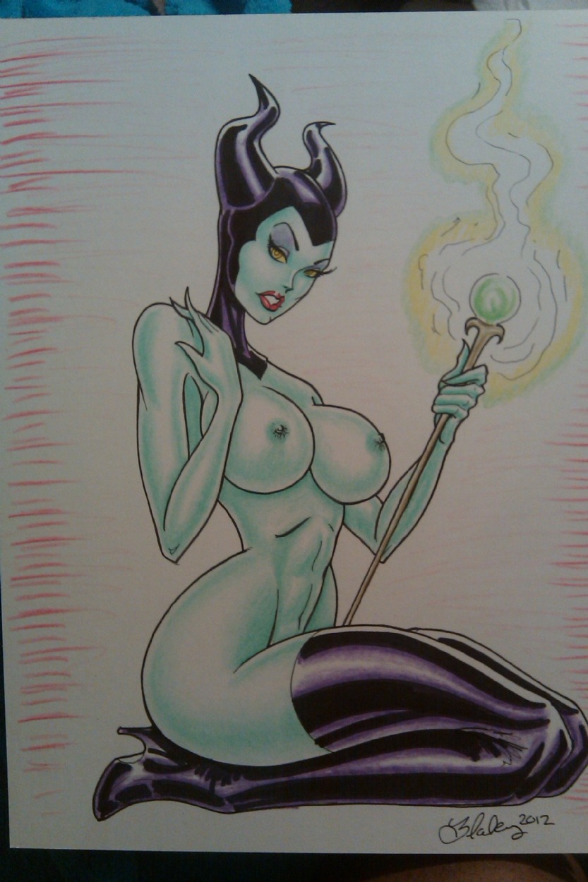 2012 artist_request black_boots boots breasts disney disney_villains female high_heel_boots maleficent nipples rule34 sleeping_beauty_(1959_film) tagme thigh_boots
