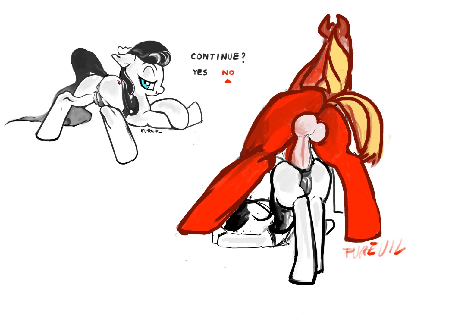 anal female feral feral_on_feral friendship_is_magic horse male my_little_pony penis pony pussy rule34 vagina