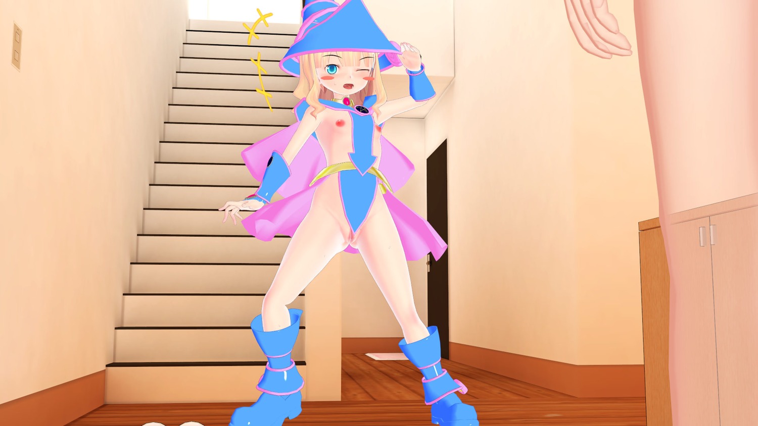 dark_magician_girl female rule34 tagme wallpaper yu-gi-oh!