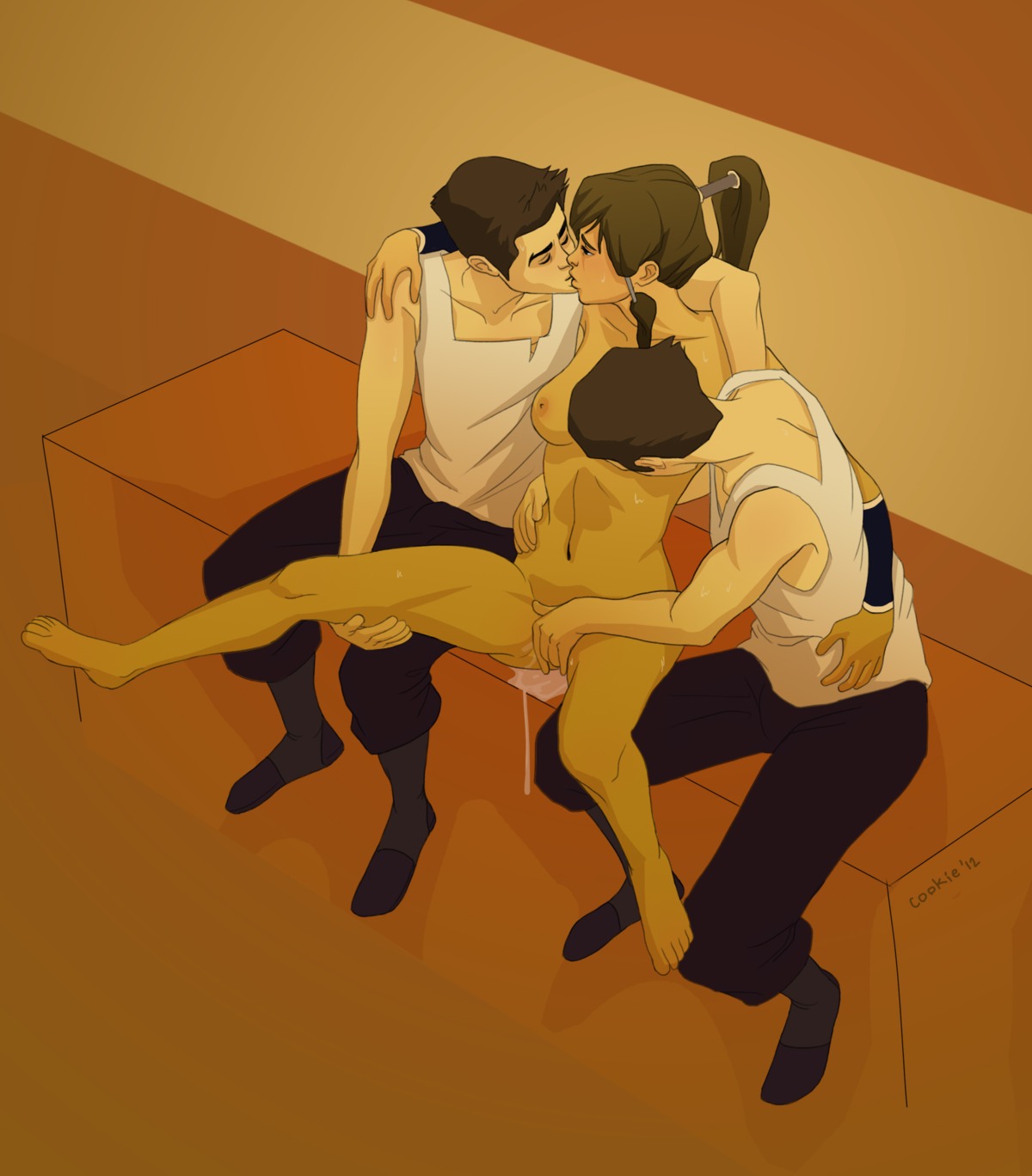 1girls 2012 2boys avatar_legends bolin breasts brother brothers clothing cookie_(artist) dark-skinned_female dark_skin female human interracial korra mako male male/female rule34 small_breasts smooth_skin straight the_avatar the_legend_of_korra threesome uncensored water_tribe