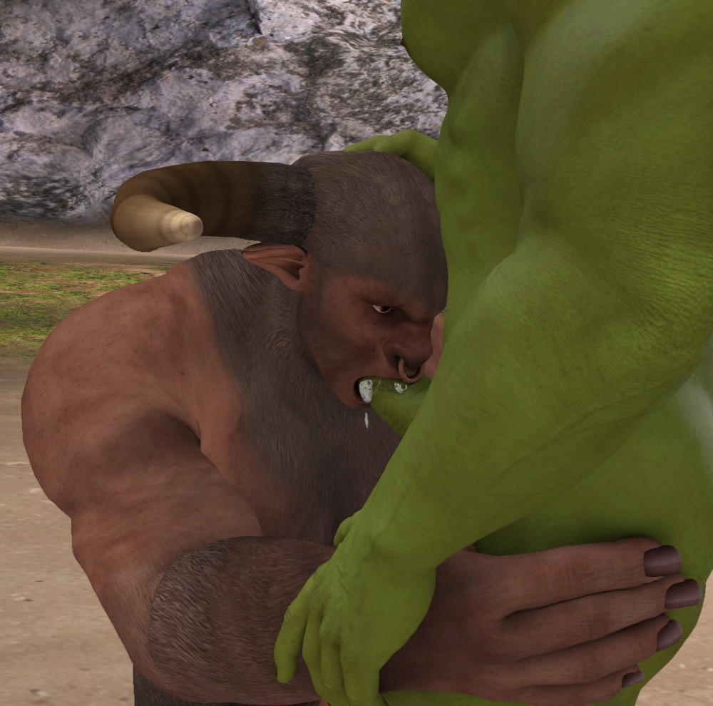 dark-skinned_male dark-skinned_sub dark_skin gay male male/male male_only multiple_males orc orc_male rule34 tagme tauren tauren_male yaoi