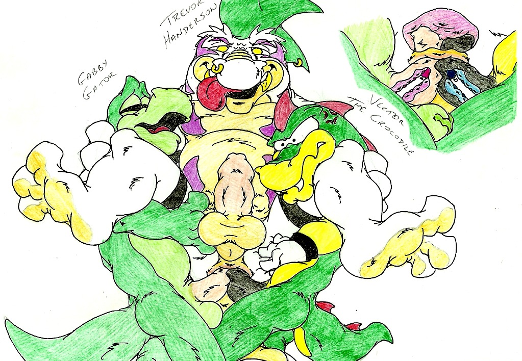 anthro balls carrying crocodile crossover gabby_gator male male_only multiple_males nude penis reptile rule34 sega sex sonic_(series) sonic_the_hedgehog_(series) tagme the_woody_woodpecker_show vector_the_crocodile yaoi