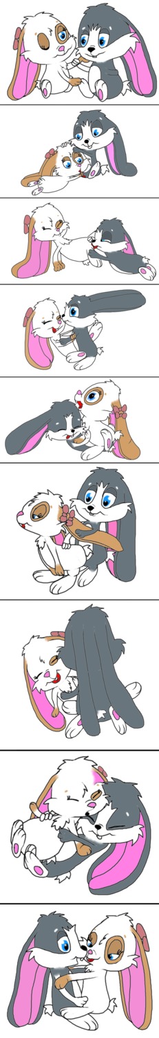 absurd_res afterglow blue_eyes bow_(feature) bow_accessory brown_body brown_fur digital_media_(artwork) domestic_rabbit duo e621 ear_bow female fur grey_body grey_fur hare hase hi_res intraspecies jamster lagomorph leporid licking long_ears long_image lop_rabbit male male/female mammal microsoft_paint_(artwork) one_eye_closed oral oryctolagus rabbit ribbons sex simple_background snuggelina snuggle_bunny tall_image tongue tongue_out unknown_artist white_background white_body white_fur