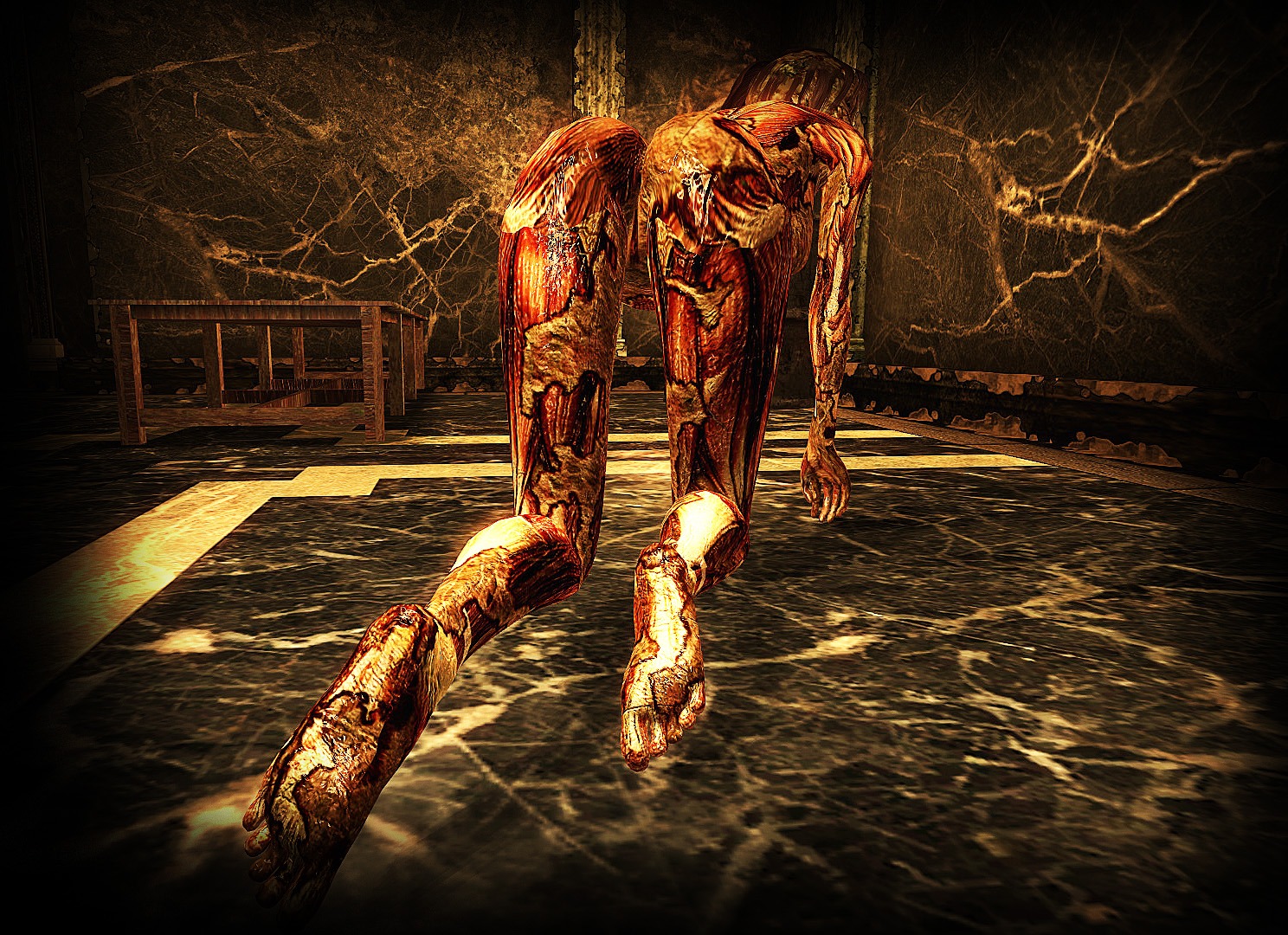 1girls 3d ass fallout fallout_3 female female_only ghoul_(fallout) monster nightmare_waifu no_humans rule34 unsettling