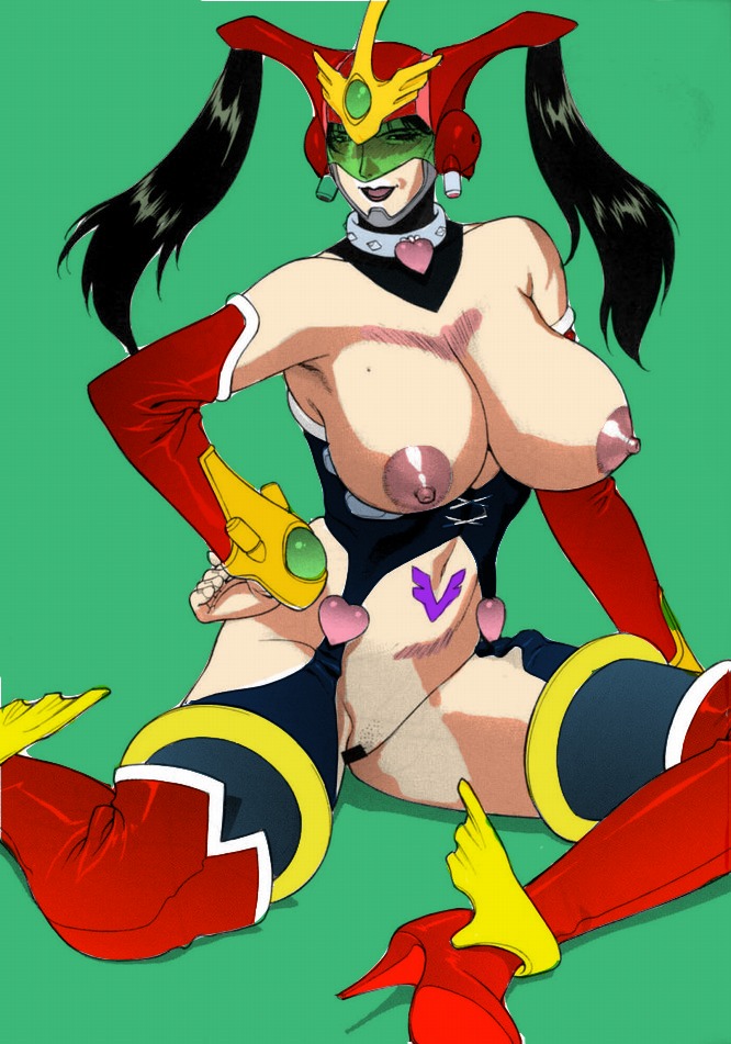 1girls 2002 angel_blade angel_blade_(character) angel_blade_(cosplay) boots breasts censored cima_garahau collar colored cosplay curvaceous edit female garter_straps gauntlets gloves green_hair gundam gundam_0083 heart helmet human large_breasts light-skinned_female light_skin long_hair looking_at_viewer mature mature_female moena_shinguuji motchie_kingdom nipples pubic_tattoo pussy rule34 sitting solo thick_thighs twintails villainess visor wide_hips