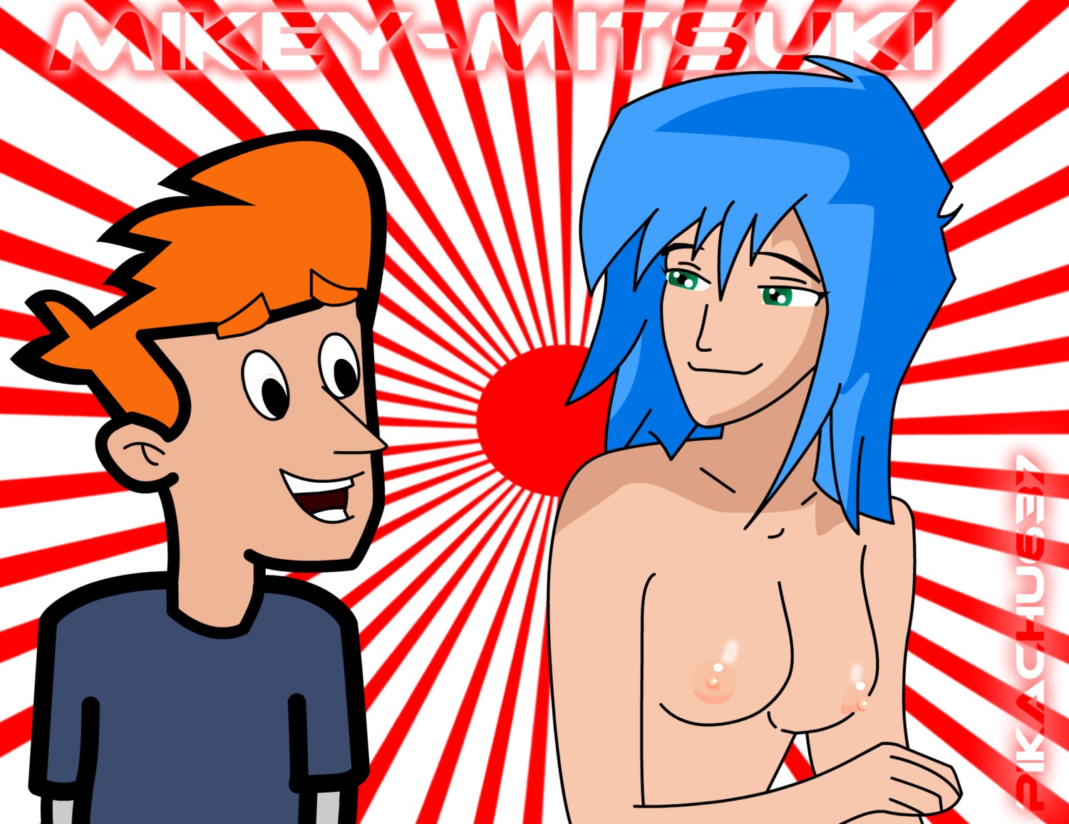 blue_hair female kappa_mikey mikey_simon mitsuki_(kappa_mikey) pikachu637 rule34 tagme