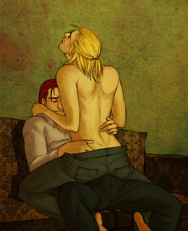 blonde_hair male red_hair rule34 sex yaoi
