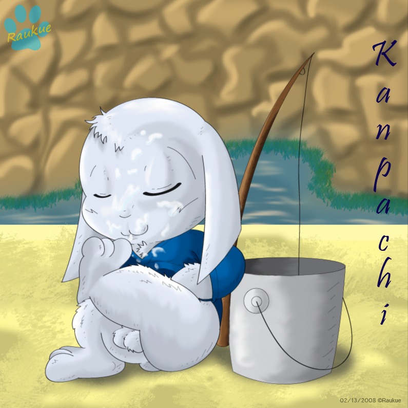 anthro balls bodily_fluids bucket cave_story container cum cum_on_face cumshot digital_media_(artwork) e621 ejaculation eyes_closed genital_fluids genitals kanpachi lagomorph leporid male mammal mimiga orgasm rabbit raukue solo water young young_anthro young_male