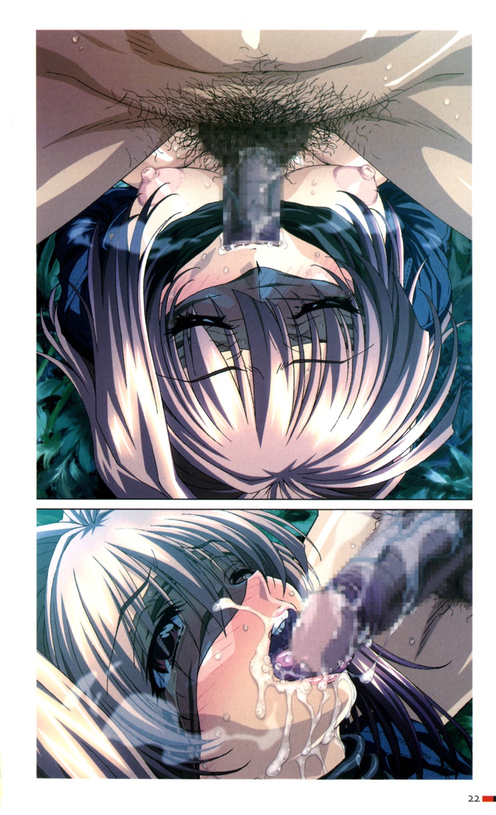 2004 breasts censored cum fellatio female kawai_rie lovers_(game) official_art oral rule34 small_breasts tagme taki_minashika