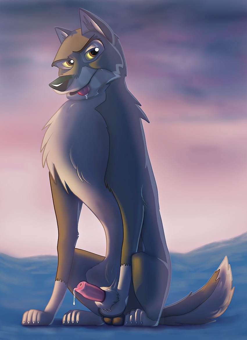 anatomically_correct anatomically_correct_genitalia animal_genitalia animal_penis balls balto balto_(series) bodily_fluids canid canine canine_genitalia canine_penis canis claws cum digital_media_(artwork) dripping drooling e621 erection feral fur genital_fluids genitals hybrid looking_at_viewer male mammal nude open_mouth penis penis_tip saliva sheath simple_background solo tail tongue tongue_out universal_studios virtyalfobo wolfdog