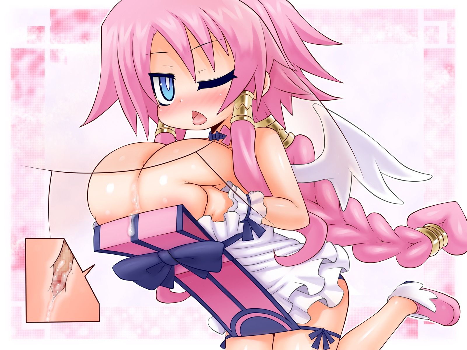 areola areola_slip areolae areolae_slip artina bimbo breasts disgaea disgaea_4 female huge_breasts kakuretenai large_breasts nippon_ichi_software paizuri rule34 tagme