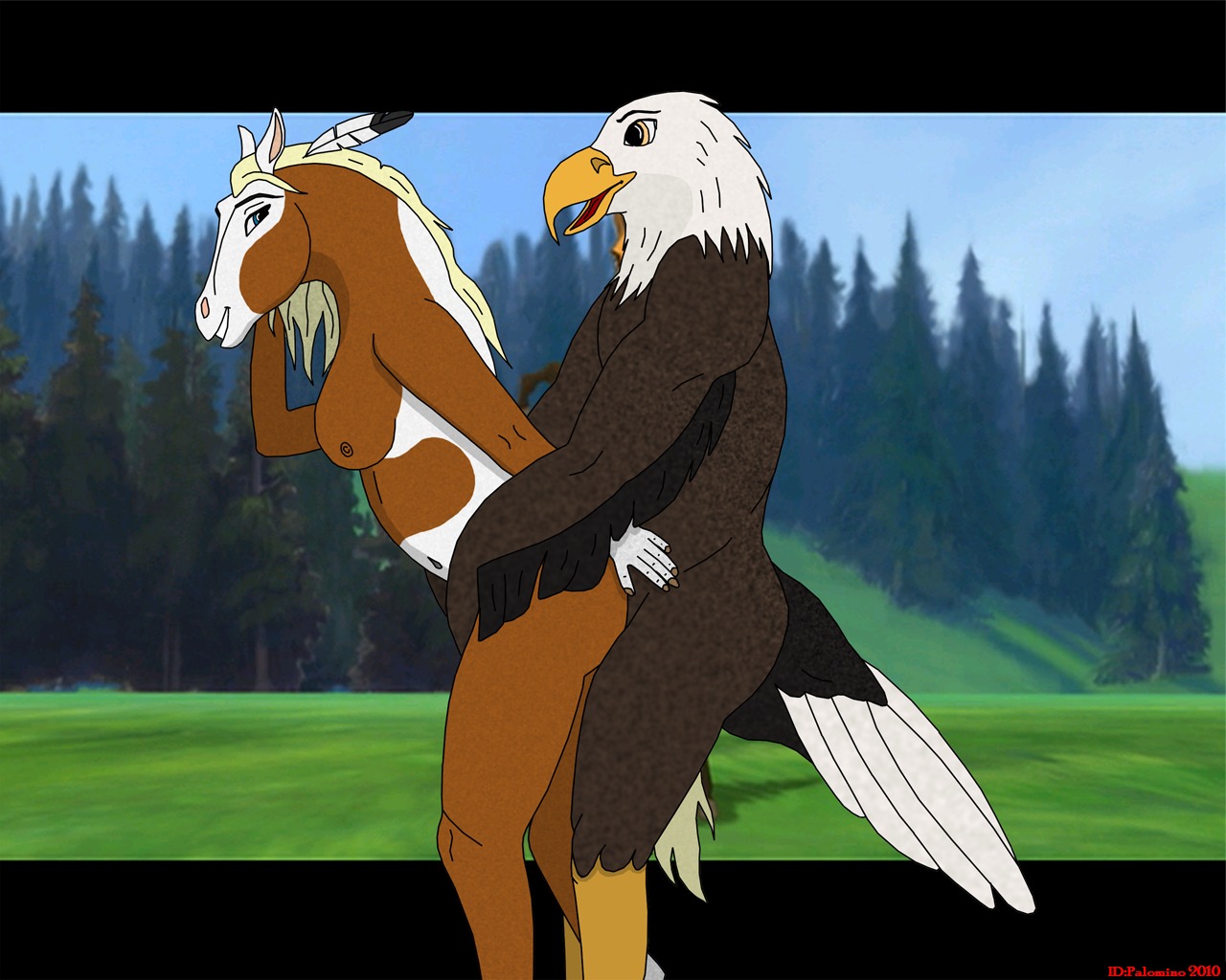 2010 anthro avian bird dreamworks eagle equine female horse rain_(cimarron) rule34 spirit:_stallion_of_the_cimarron tagme the_eagle_(cimarron)