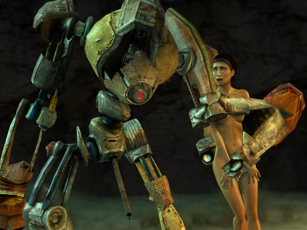 1boy 1girls 3d 4eburator alyx_vance bigger_male canine completely_naked completely_nude convenient_censoring dog_(half-life_2) female garry's_mod half-life_(series) half-life_2 headband human human_female human_penetrated male nude nude_female penis robot robot_boy robot_on_human robot_penis rule34 sex_machine size_difference smaller_female straight