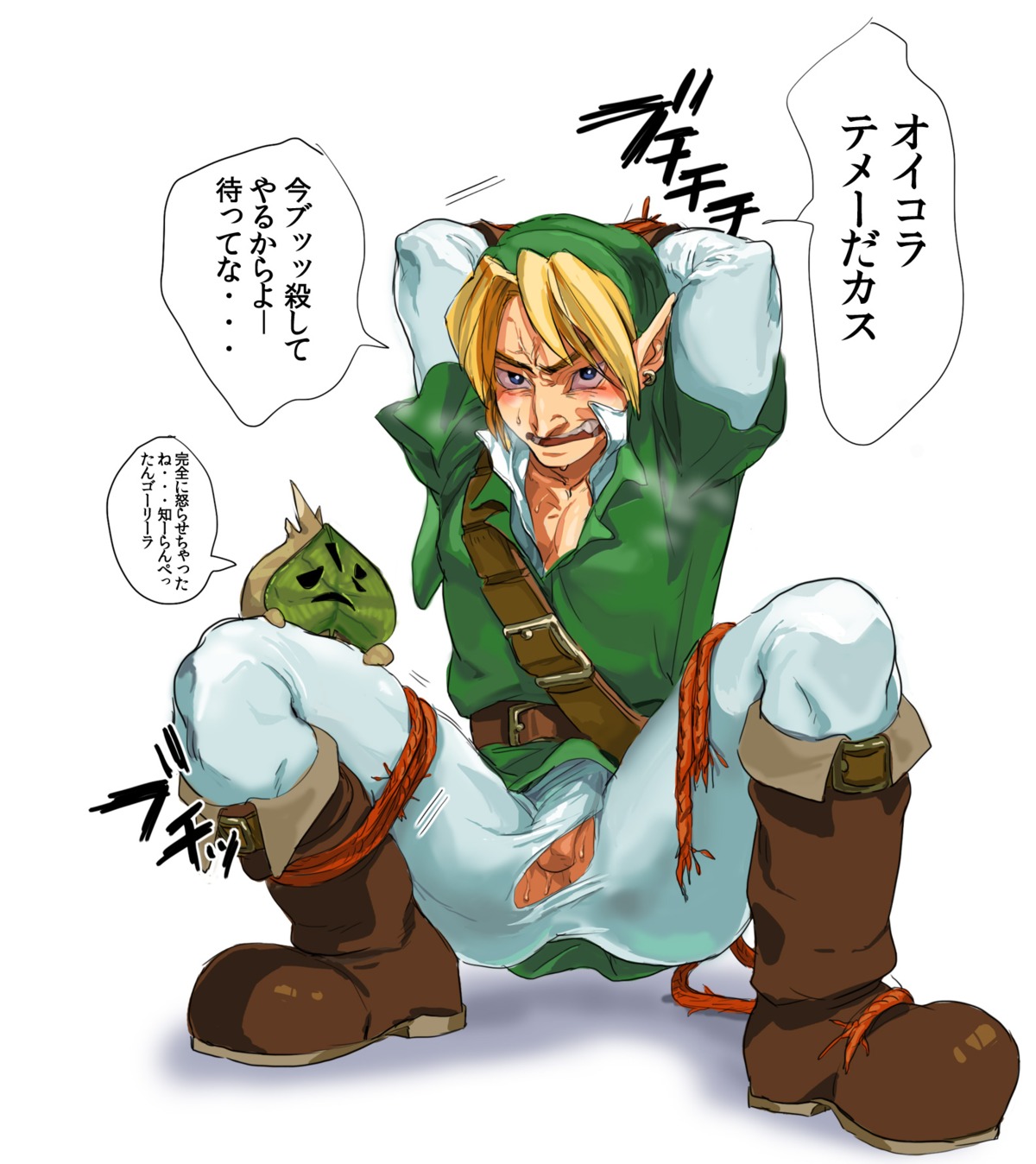 gay link link_(ocarina_of_time) makar male ocarina_of_time rule34 the_legend_of_zelda the_wind_waker wind_waker yaoi