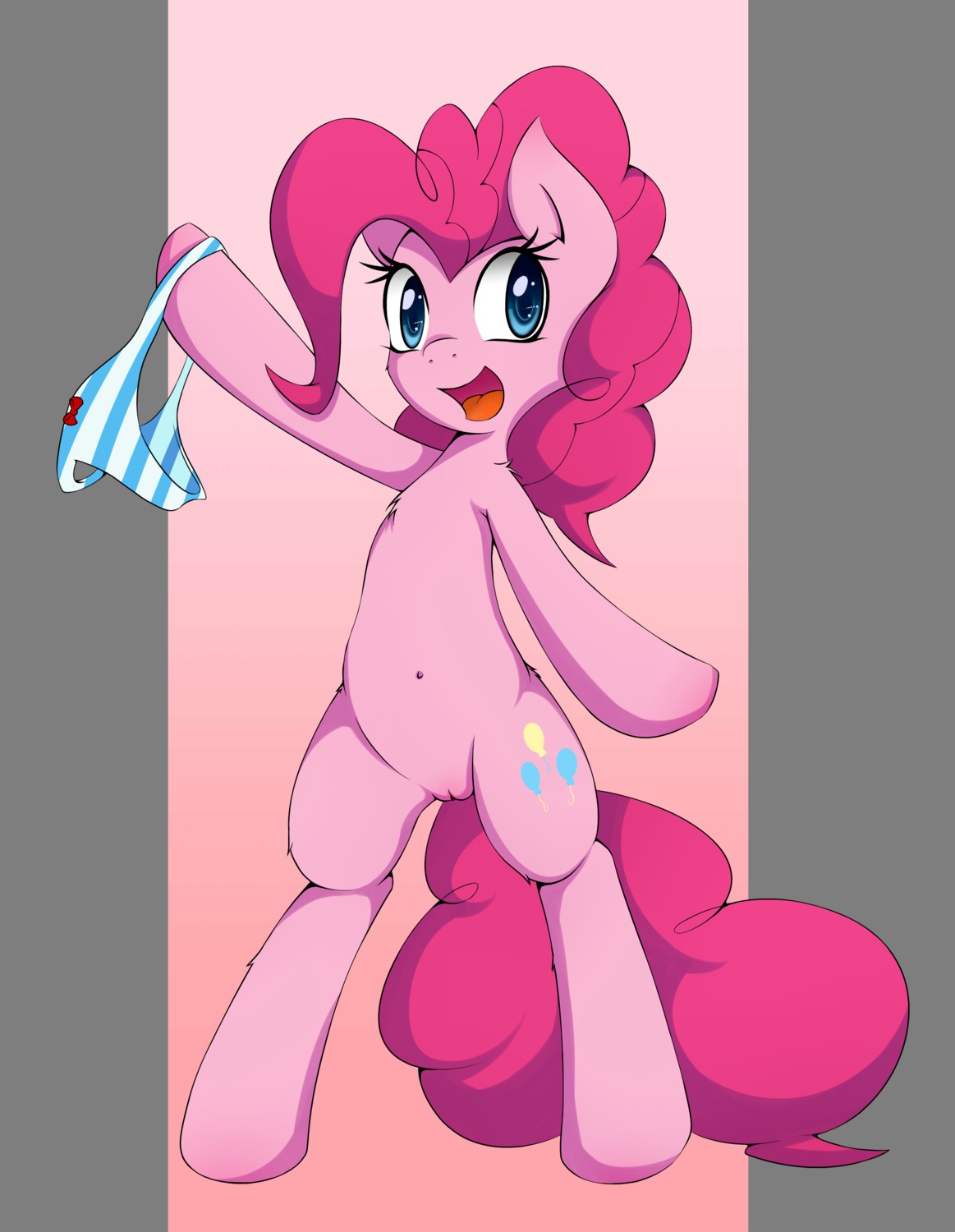 2012 absurd_res alpha_channel blue_eyes clothing cutie_mark e621 earth_pony equid equine female feral friendship_is_magic genitals grumblepluck hair hasbro hi_res horse long_hair mammal my_little_pony navel open_mouth panties pink_hair pinkie_pie_(mlp) pony quadruped smile solo tail tongue underwear vulva