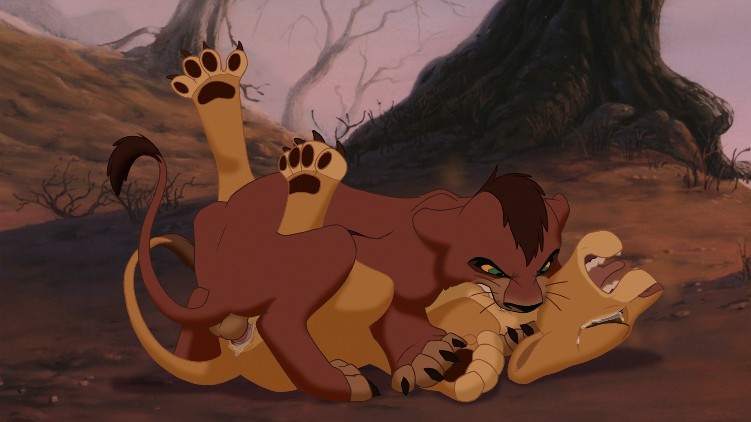 2013 animal_genitalia animal_penis animal_vulva backsack balls bite black_claws bodily_fluids brown_body brown_fur claws crying cum cum_in_vagina cum_inside curled_tail detailed_background digitigrade disney dominant dominant_male duo e621 ears_back erection eyes_closed fangs feet felid feline_genitalia feline_penis feline_vulva female female_penetrated female_raped feral feral_on_feral fingerless_(marking) forced from_front_position fur genital_fluids genitals green_eyes hi_res kiara_(the_lion_king) kovu_(the_lion_king) legs_up lion lying male male/female male_penetrating male_penetrating_female male_rape male_raping_female mammal missionary_position multicolored_body multicolored_fur neck_bite nude on_back on_model open_mouth pantherine pawpads penetration penile penile_penetration penis penis_in_vagina pivoted_ears rape sex sharp_teeth side_view tail tail_tuft tan_body tan_fur tears teeth the_giant_hamster the_lion_king throat_biting toe_claws toeless_(marking) tongue tongue_out toony tuft two_tone_body two_tone_fur vaginal vaginal_penetration vulva yellow_sclera young young_feral young_on_young