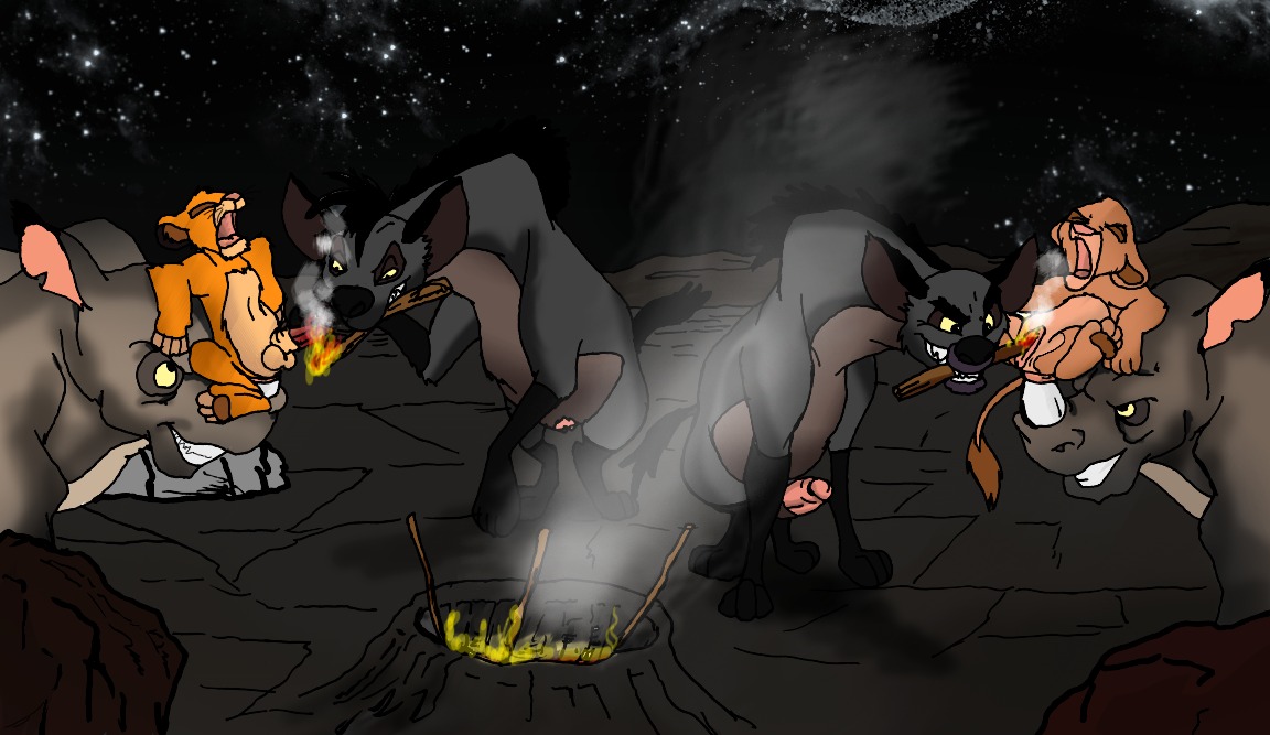 4_toes anal anal_penetration banzai_(the_lion_king) campfire character_prepared_as_food cock_and_ball_torture cooking detailed_background disney e621 erection feet felid female feral fire flame_torture forced genital_torture genitals group horn horn_fetish horn_in_ass horn_penetration horn_play hyena kumbartha lion male male_penetrated mammal nala_(the_lion_king) night nude object_in_ass object_in_pussy outside pain pantherine pawpads paws penetration penis penis_torture pussy_torture rape rhinoceros sex shenzi_(the_lion_king) simba_(the_lion_king) sky spotted_hyena star starry_sky tail the_lion_king toes torture vaginal vaginal_penetration vulva young young_feral