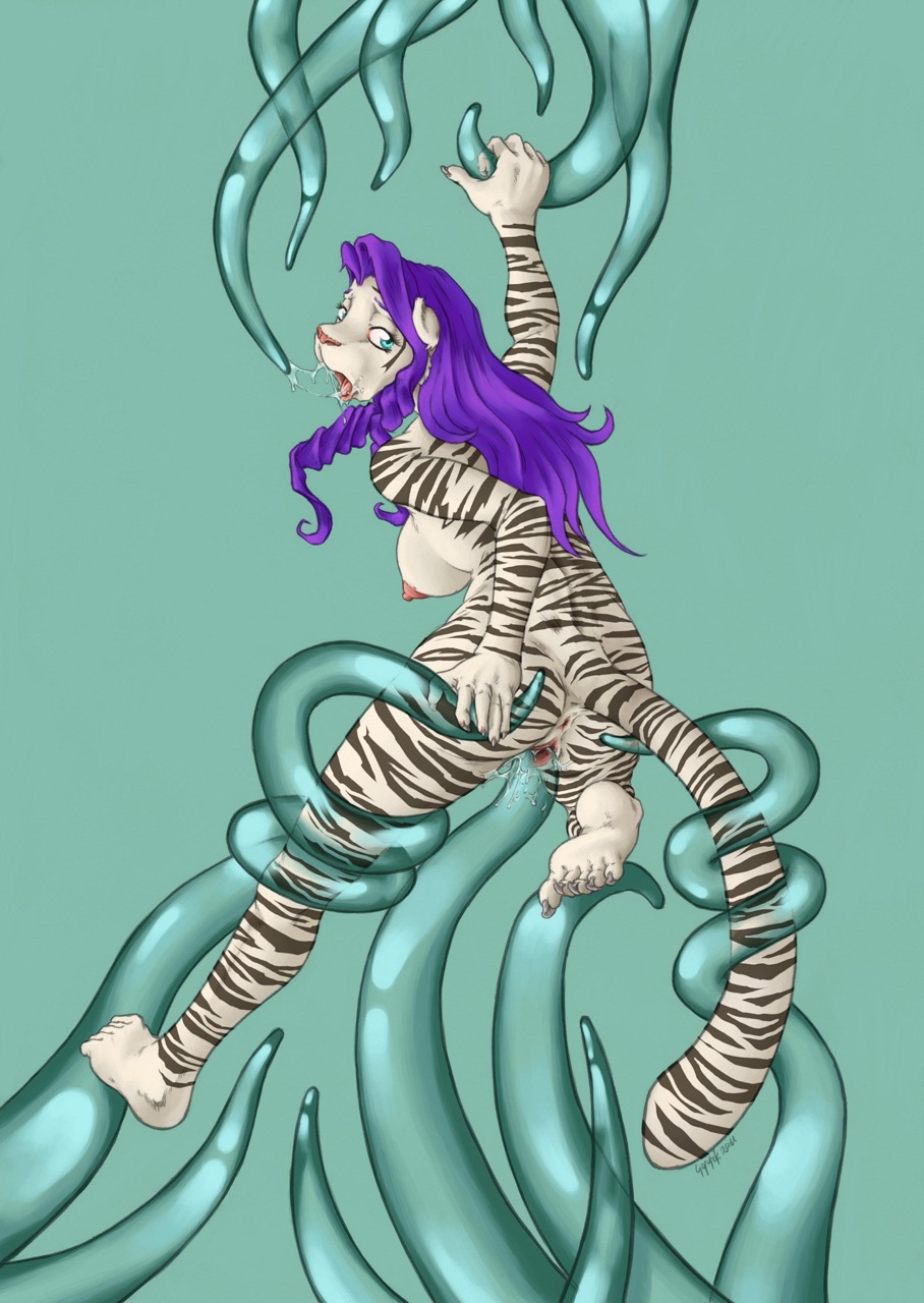 2012 anthro anus bodily_fluids breasts coyotek cum cum_in_mouth cum_in_vagina cum_inside e621 felid female genital_fluids genitals hair hi_res mammal nude oral pantherine penetration purple_hair side_boob solo stripes tail tentacles tiger translucent translucent_tentacles vaginal vaginal_penetration vulva