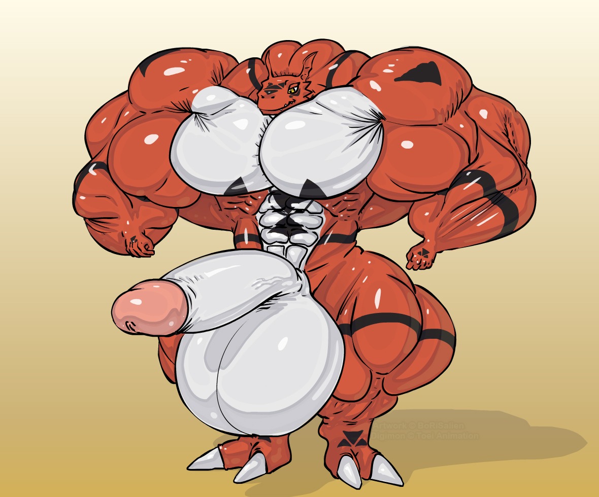 2013 abs anthro balls bandai_namco biceps big_balls big_penis borisalien digimon digimon_(species) digital_hazard dragon e621 erection genitals guilmon huge_balls huge_penis hyper hyper_balls hyper_genitalia hyper_penis inverted_zero_unit male markings muscular muscular_anthro muscular_male mythological_creature mythological_scalie mythology nude pecs penis pose reptile scalie simple_background solo symbol zero_unit