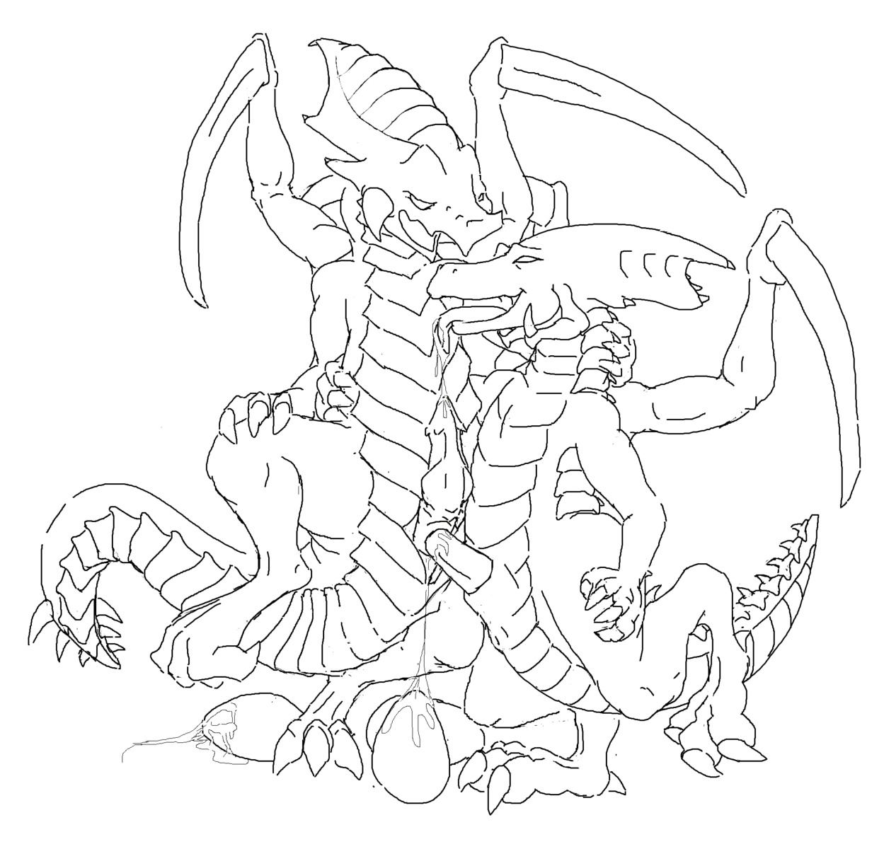 2013 alien animal_genitalia anthro anus arthropod blizzard_entertainment butt claws duo e621 egg erection genitals hi_res insect male male/male nude oviposition paws penis reptile scalie sheath smile spread_legs spreading starcraft whitedragon103 zano_zevash_(runawaydanish) zerg zergling zevashi_roach
