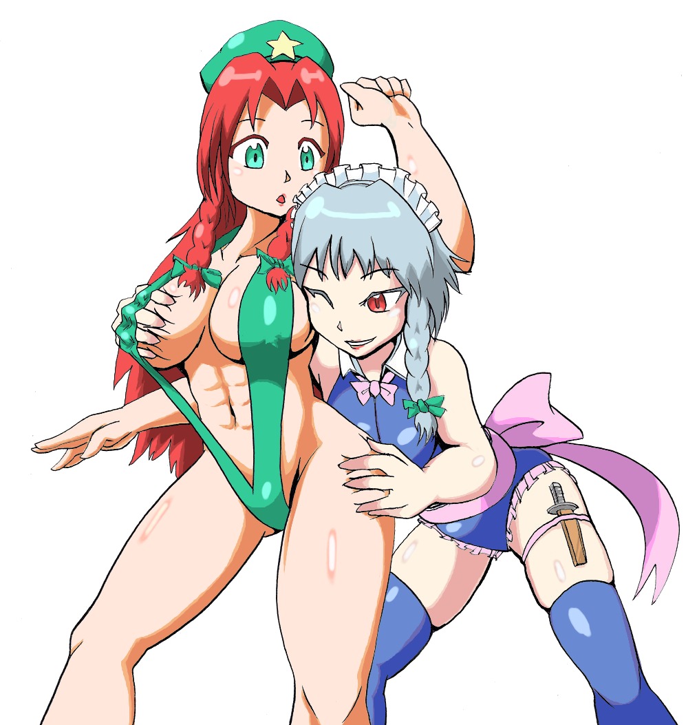 female hong_meiling rule34 sakuya_izayoi tagme touhou