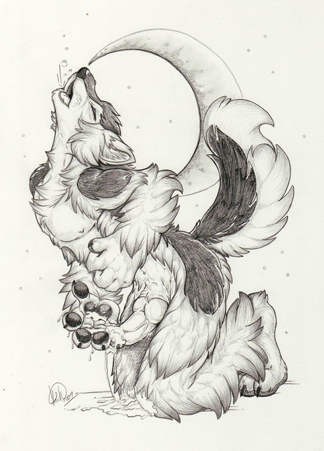 animal_noises anthro bodily_fluids canid canine canis cum e621 erection eyes_closed genital_fluids genitals howl knot kwik_(artist) male mammal masturbation monochrome moon nude penile penile_masturbation penis solo tail wolf
