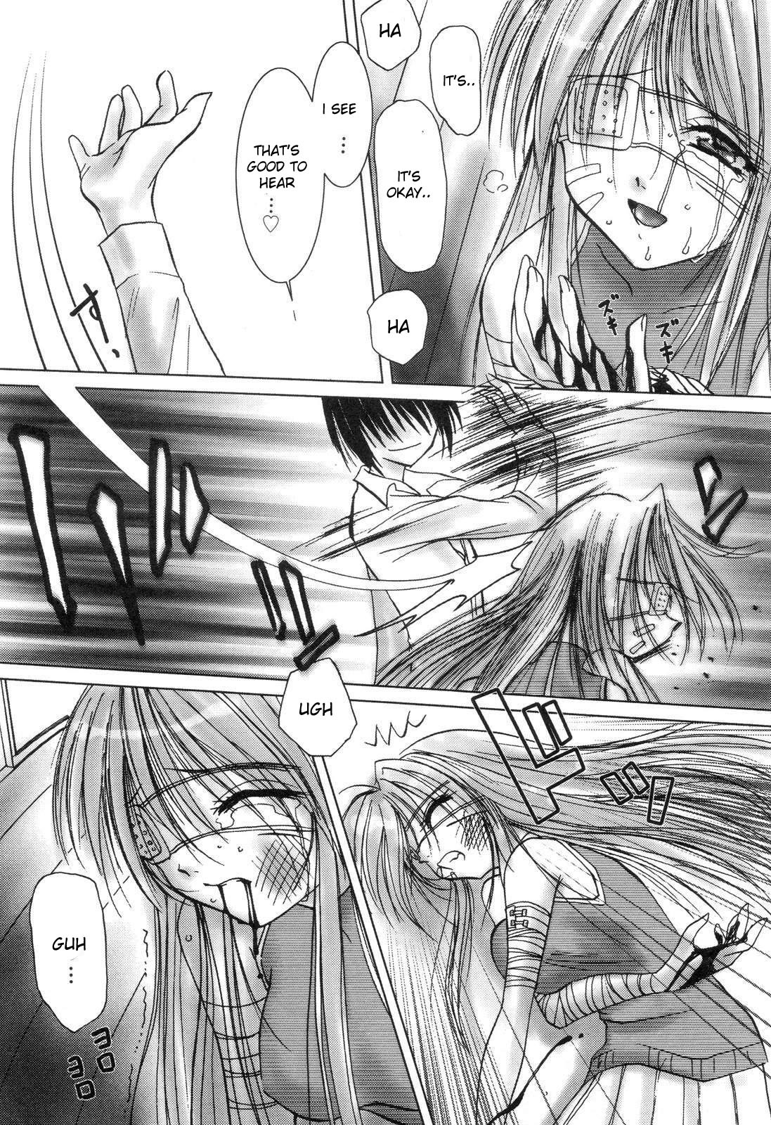 dialog english female gore greyscale guro manga monochrome necromantic rule34 speech_bubble text