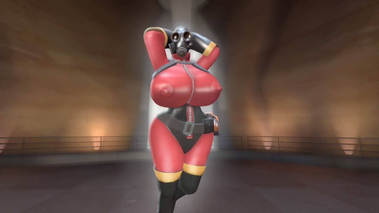 1girls 3d artist_request big_breasts boots breasts edit edited female female_only fempyro garry's_mod gas_mask gloves hands_behind_head human human_female human_only mask masked masked_female nipples nipples_visible_through_clothing pyro pyro_(team_fortress_2) rule34 rule_63 skin_tight_suit solo tagme team_fortress_2 thick_thighs visible_nipples