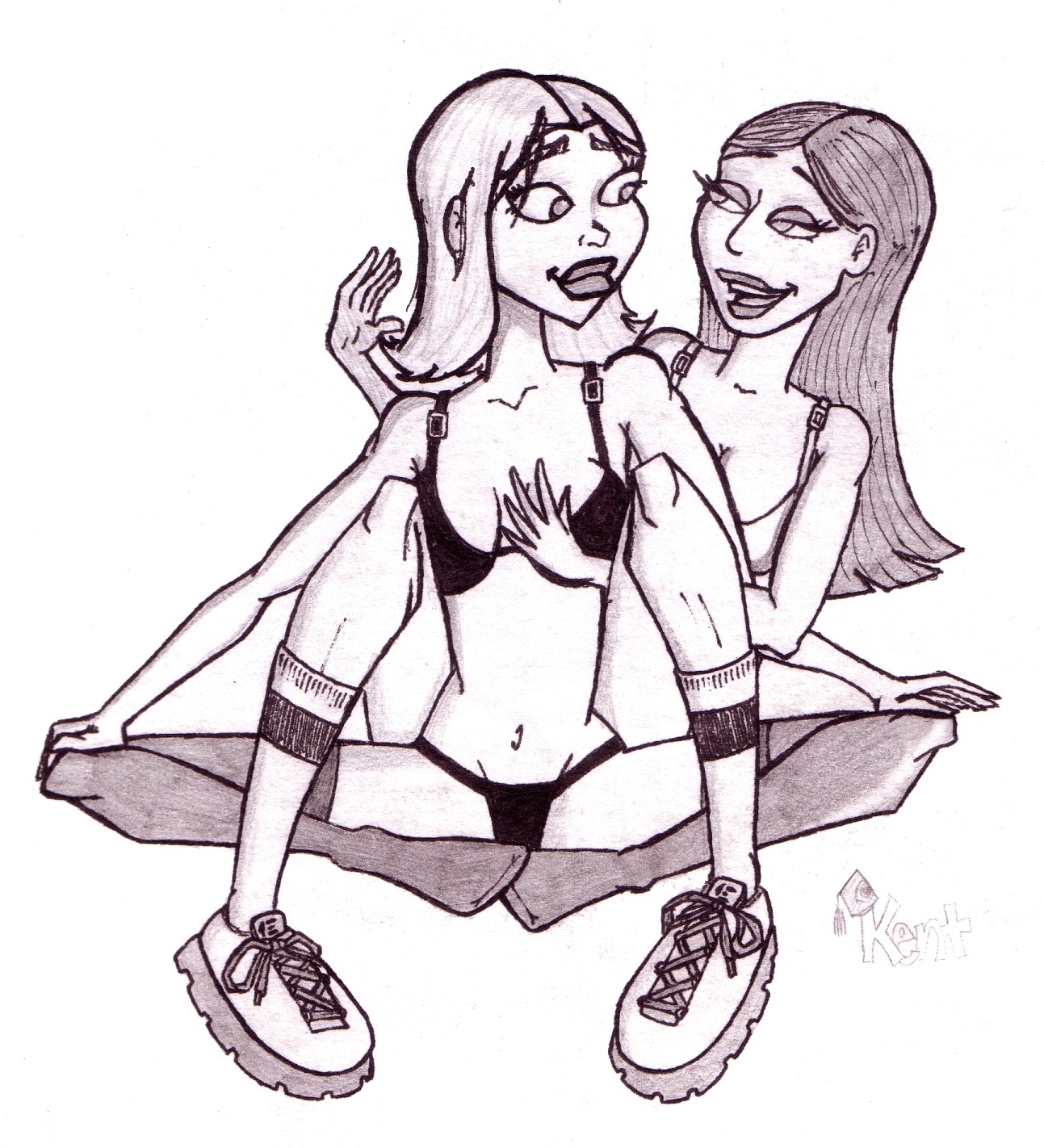 behind_another buffy_summers buffy_the_vampire_slayer dawn_summers eye_contact female incest older_sister rule34 sisters tagme the_buffyverse younger_sister yuri