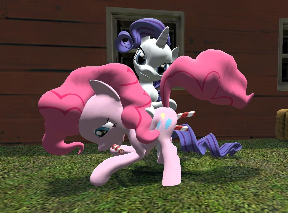3d barn cutie_mark earth_pony equine female feral friendship_is_magic horse mammal my_little_pony mythological_creature mythological_equine mythology pinkie_pie_(mlp) pony rarity_(mlp) rule34 smile smooth_skin tagme tail unicorn