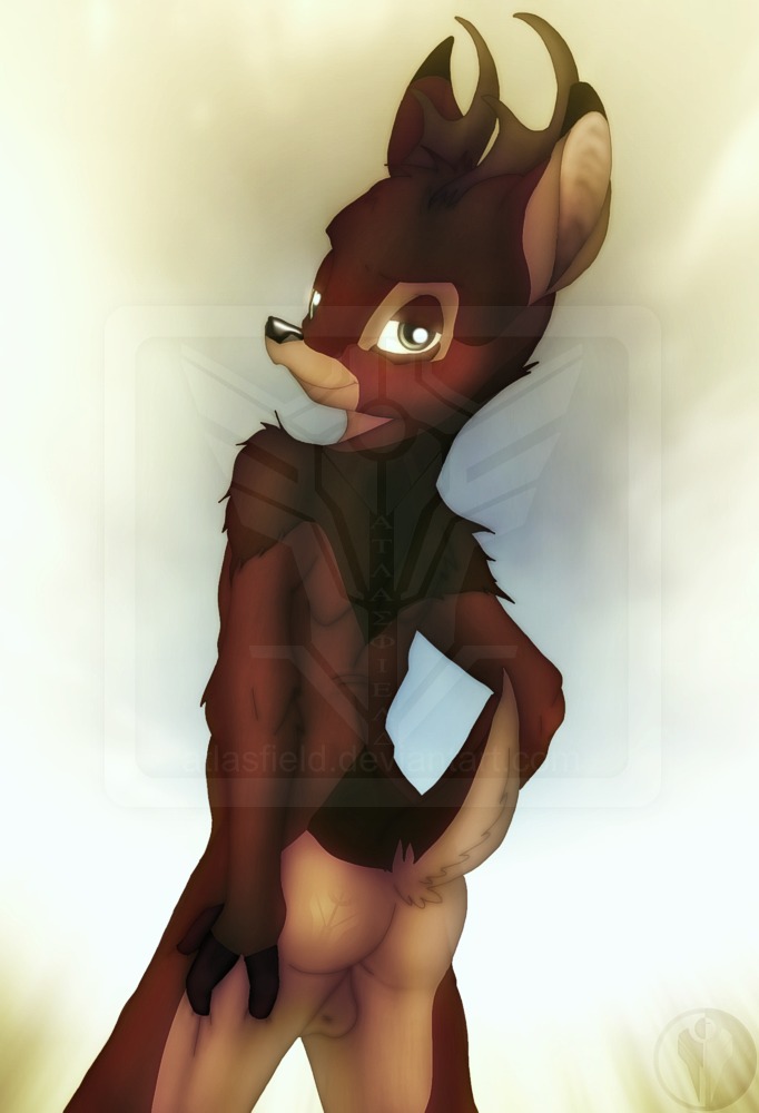 anthro balls bambi_(film) deer disney male male_only ronno rule34 tagme testicles young