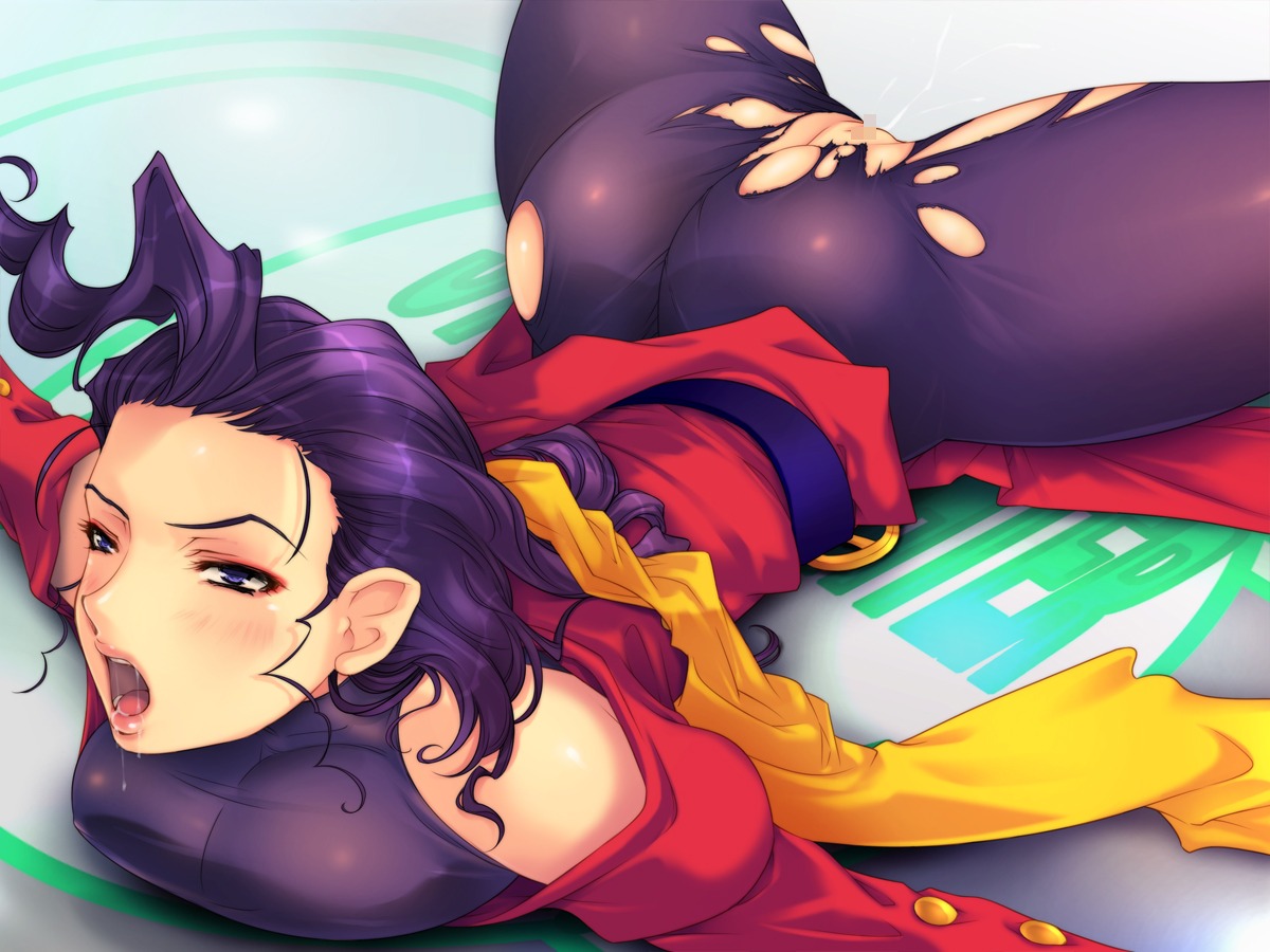 ass athletic athletic_female big_breasts blue_eyes breasts bubble_ass bubble_butt busty censored drool drooling female female_focus hourglass_figure long_hair lying lying_on_stomach purple_hair pussy rose_(street_fighter) rule34 saliva saliva_drip saliva_string straight_hair street_fighter tagme vagina wide_hips yoko_jyusuke
