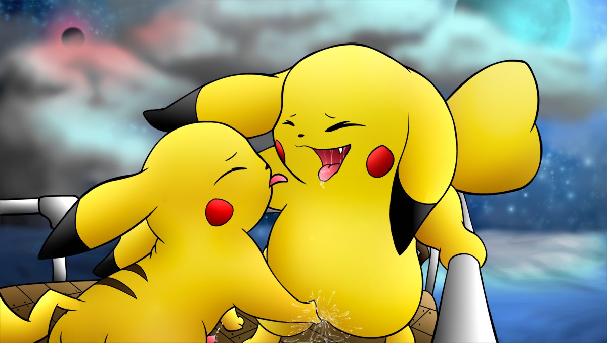 2009 bodily_fluids carrot_(artist) cleft_tail cum duo e621 eyes_closed female fingering fur generation_1_pokemon genital_fluids genitals licking male male/female mammal nintendo nude open_mouth penis pikachu pokemon pokemon_(species) rodent saliva tail tongue tongue_out vaginal_fluids yellow_body yellow_fur