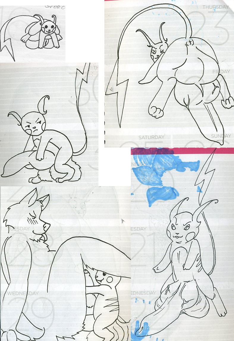 anthro anus color feral fur furry insertion interspecies male male_only multiple_males nude penis pokemon pokemon_(species) pokemon_rgby raichu rule34 sex size_difference tagme yaoi