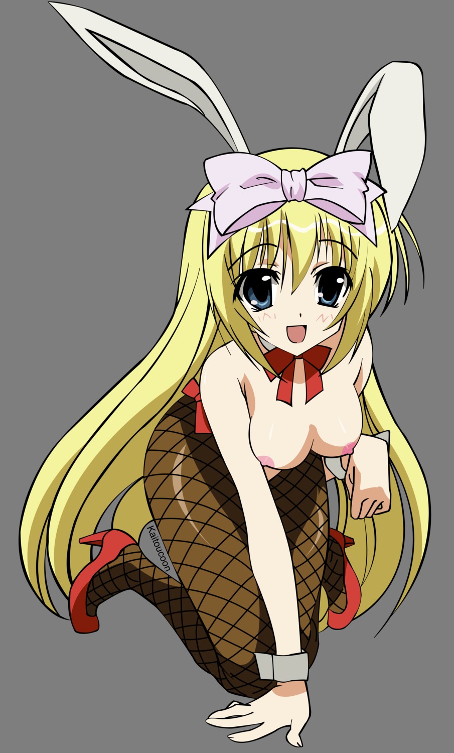 bunny_girl female nipples pantyhose rule34 seitokai_no_ichizon shiina_mafuyu signed topless vector