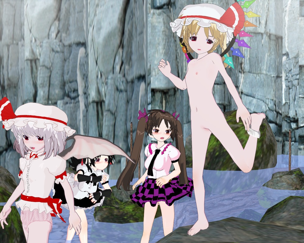 female flandre_scarlet hatate_himekaidou remilia_scarlet rule34 shameimaru_aya touhou