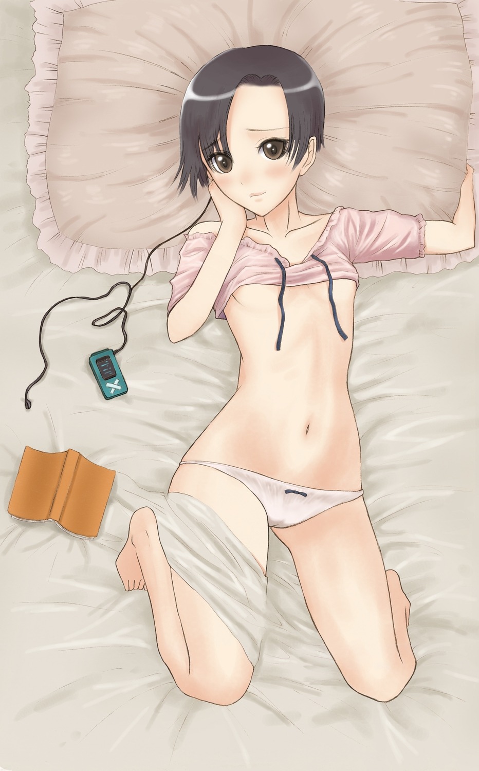 female female_only human kobayakawa_rinko love_plus mp3_player pointy_chin rule34 solo tagme