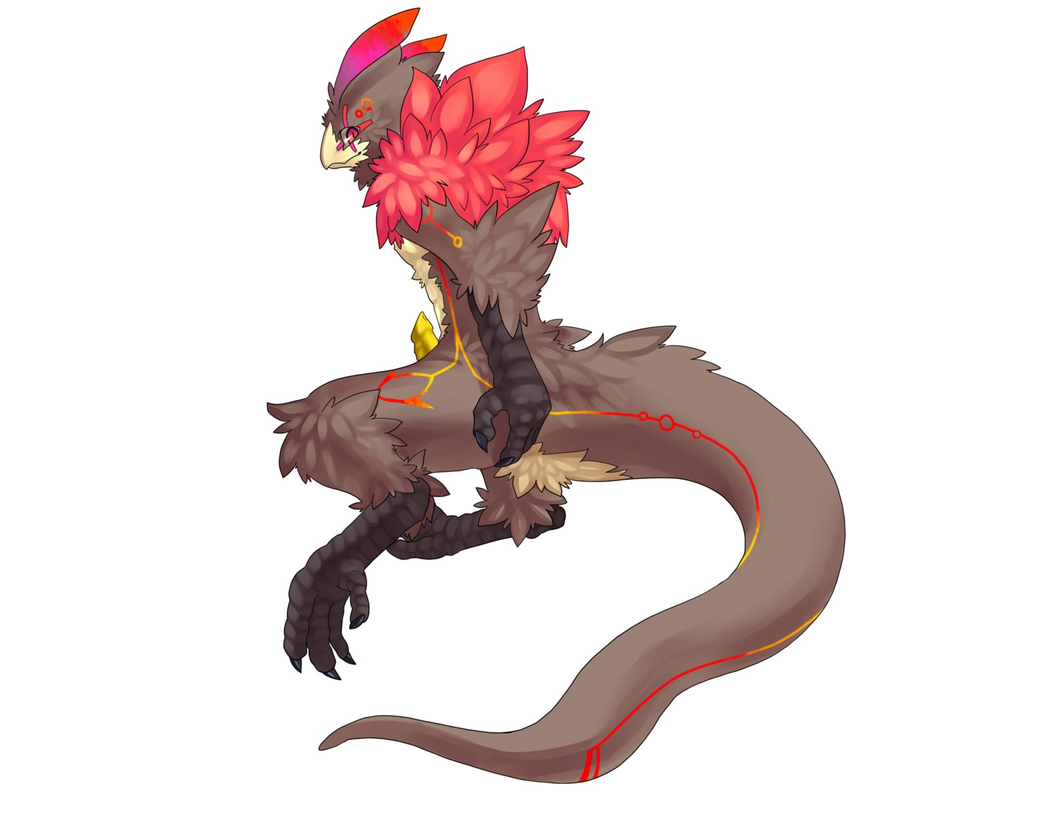 anthro avian cockatrice digitigrade e621 erection european_mythology genitals hi_res hybrid kosian male mythological_avian mythological_creature mythological_scalie mythology nude penis scalie solo tail