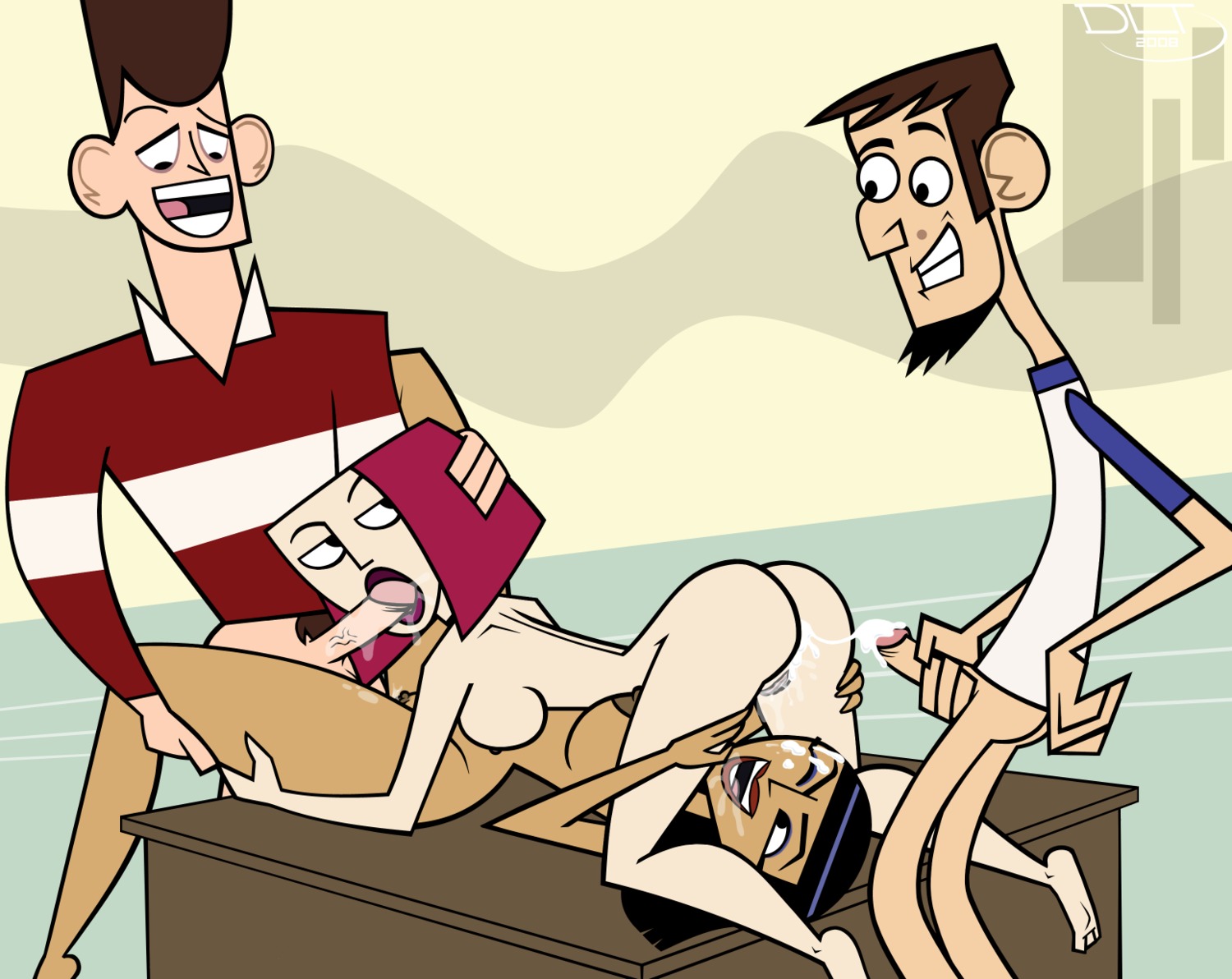 2boys 2girls 69 abe_lincoln_(clone_high) areola areolae ass barefoot big_breasts bisexual black_eyes black_hair bottomless breasts brown_hair cleopatra_smith clone_high color colored cum cum_on_ass cum_on_face dark-skinned_female dark_hair dark_skin dlt facial feet fellatio female happy_sex human interracial jfk_(clone_high) joan_of_arc_(clone_high) large_breasts long_hair looking_back male multiple_boys multiple_females multiple_girls multiple_males naked nipples nude open_mouth oral oral_sex penis pubic_hair pussy red_hair round_ears rule34 shaved_pussy smile smiling teeth tongue topless vagina veins veiny veiny_penis wink