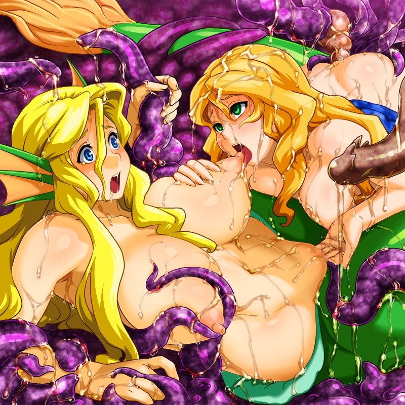 1:1 ahe_gao aulbath blonde_hair blue_eyes breast_grab breast_sucking breasts color consensual_tentacles darkstalkers demitri demitri_maximoff empty_eyes female fingering fucked_silly fushisha_o genderswap genderswap_(mtf) green_eyes large_breasts male male_to_female merfolk mermaid midnight_bliss monster_girl multiple_females multiple_girls navel nipples open_mouth rikuo rolling_eyes rule34 rule_63 tentacle