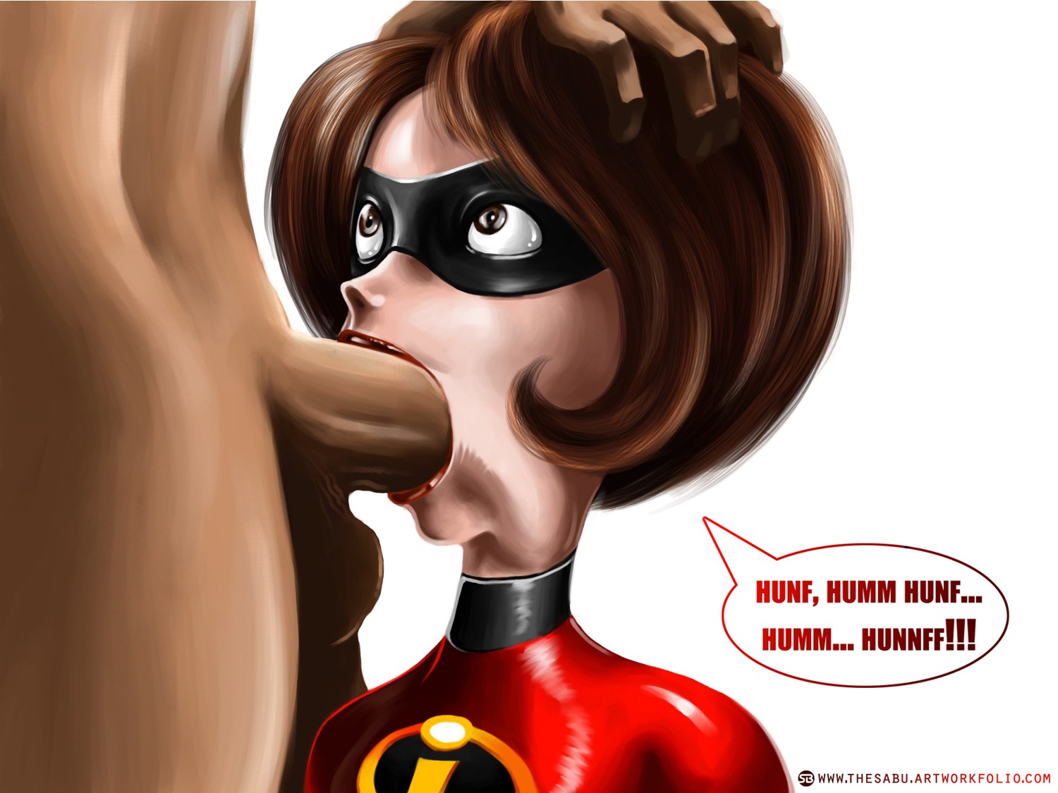 disney elastigirl female helen_parr male penis pixar rule34 sabudenego smooth_skin the_incredibles