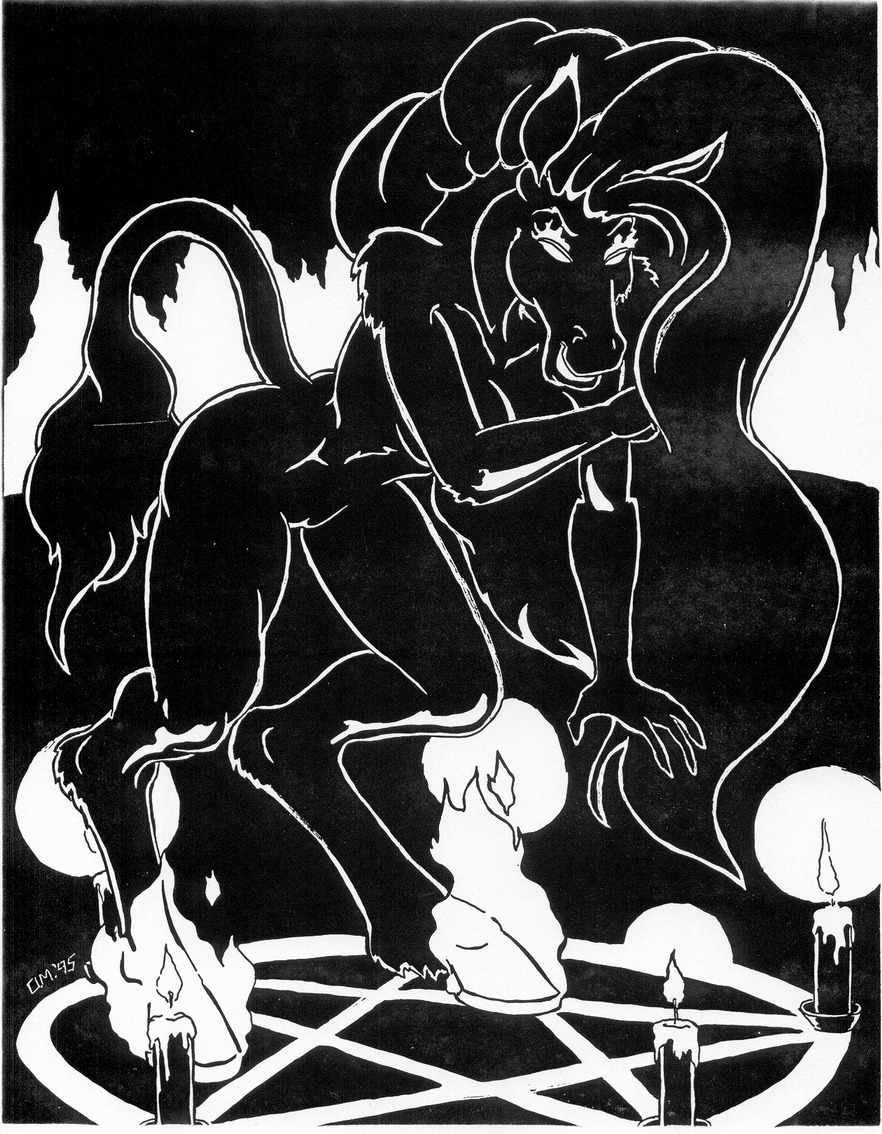 1995 anthro breasts candle cave e621 equid female fire front_view fur genitals greyscale hooves long_mane mammal monochrome nightmare_(species) occult_symbol oscar_marcus pen_(artwork) pentacle pentagram solo summoning summoning_circle symbol tail tail_tuft traditional_media_(artwork) tuft vulva
